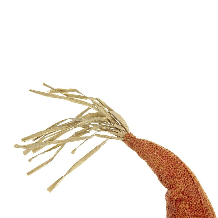 Sitting Gnome With Maple Leaf On Hat, For Holiday Harvest Festival Fall Festival & Thanksgiving Table Decorations (Set of 2) - Orange Multi