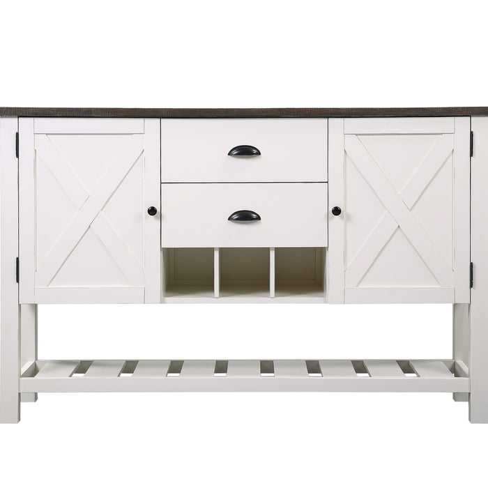 2 Drawer Server - Brown