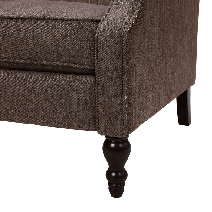 Dunham - Contemporary Fabric Tufted Oversized Pushback Recliner