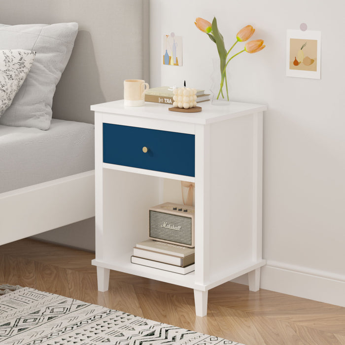Nightstand With 1 Drawer 1 Shelf