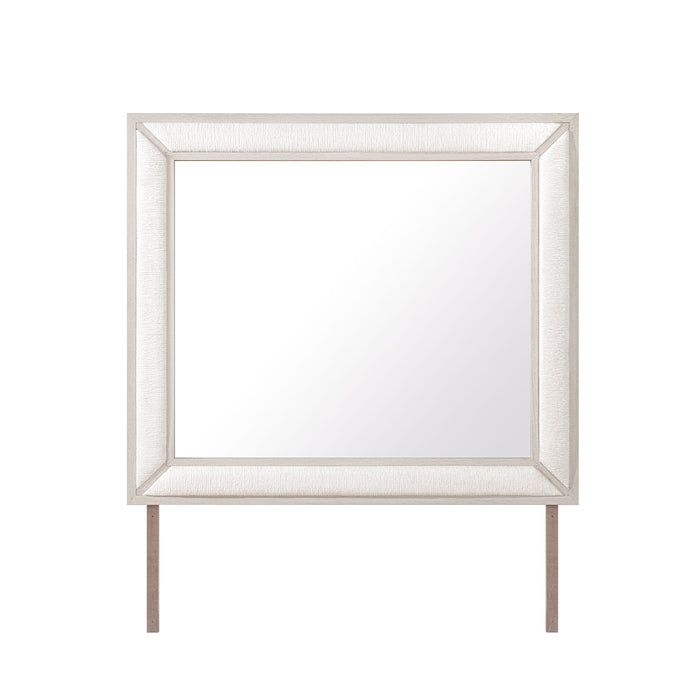 Ciara - Upholstered Mirror - Beige