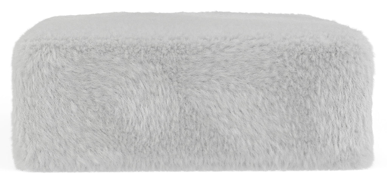 Bankside - Fabric Cocktail Ottoman - Gray