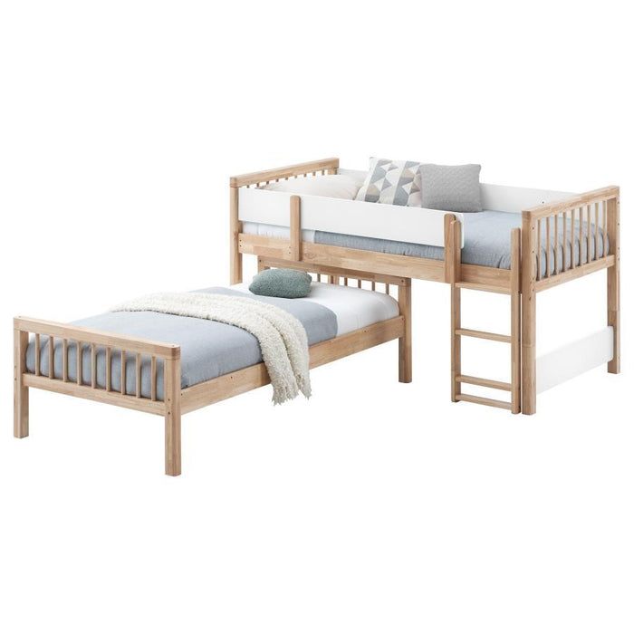 Dakota - Wood Twin Over Twin Bunk Bed - Natural