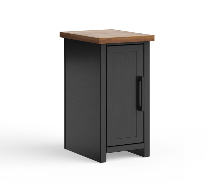 Chairside Table - Black / Whiskey