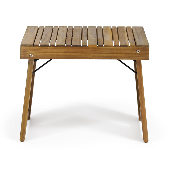 Temptation - Outdoor Foldable Side Table With Slat Design