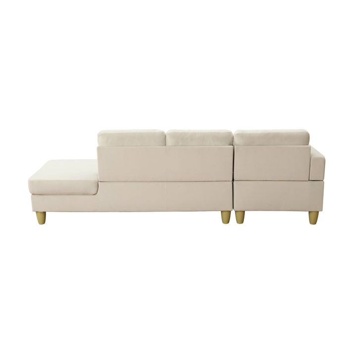 L - Shaped Sectional Sofa With Chaise & Ottoman