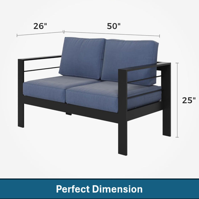 Outdoor Patio Set, All-Weather With Thick Cushions
