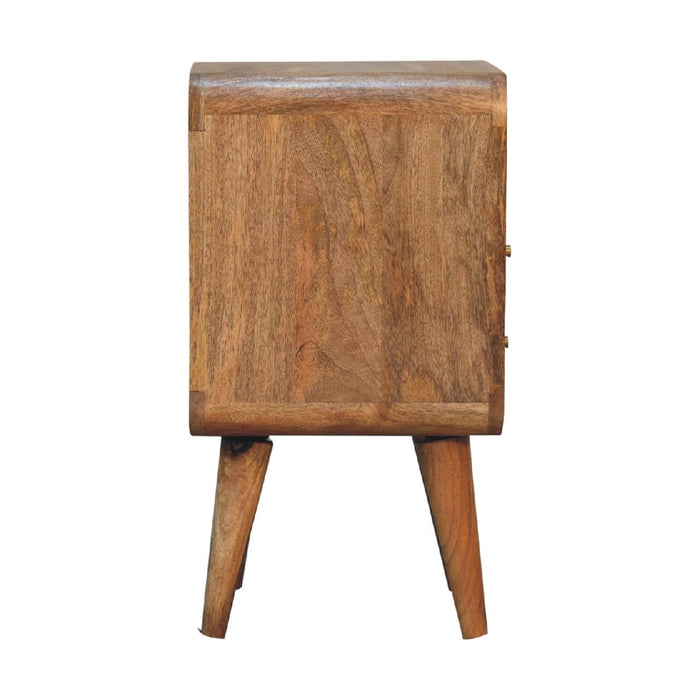 Mini Lille Curved Nightstand - Oak