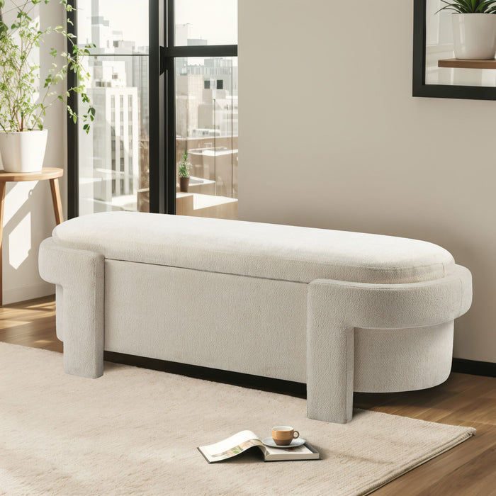 Versatile Storage Ottoman Bench, Spacious & Durable