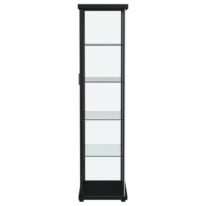 Nevra - 4 Shelf Display LED Curio Cabinet