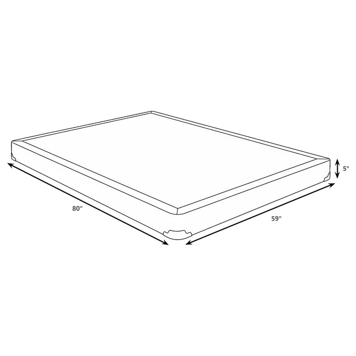 Mercer 5-inch Queen Low Profile Box Spring Foundation