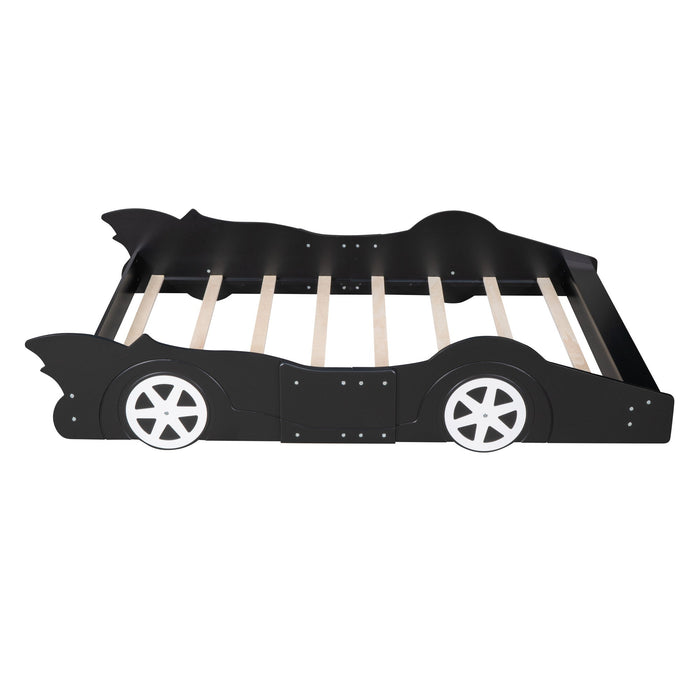 Race Car Shaped Platform Bed & Wheels