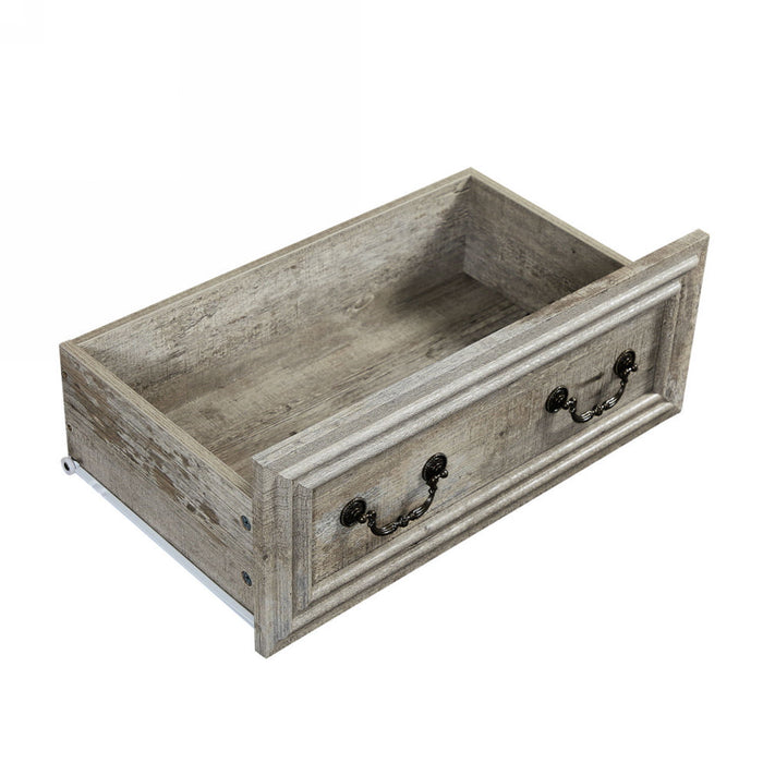 Farmhouse Vintage 7 Drawers Dresser With Natural Texture