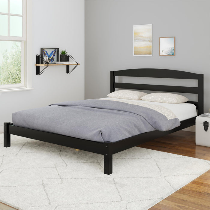 Leighton - Full Size Platform Bed, Low Profile Design - Black