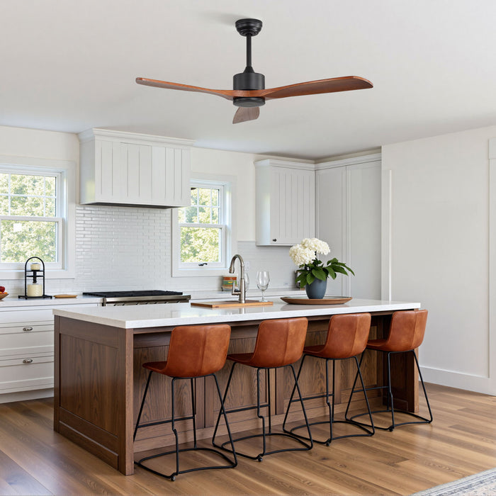 42" Ceiling Fan With DC Reversible Motor, 3 Blades, Timer Function