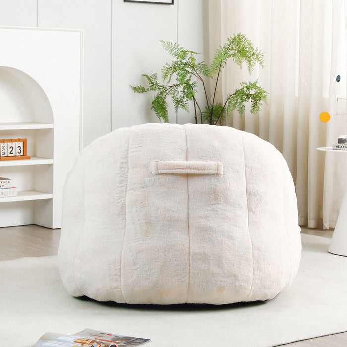 Beanbag Chair, Beanbag Sofa Chair With Armrests Stuffed High Density Foam