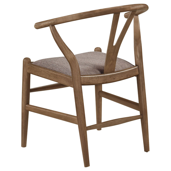 Dinah Wood Wishbone Dining Side Chair Walnut (Set of 2)