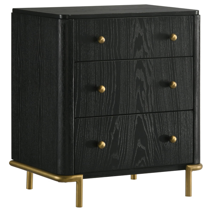 Arini 4-piece California King Bedroom Set Cream and Black
