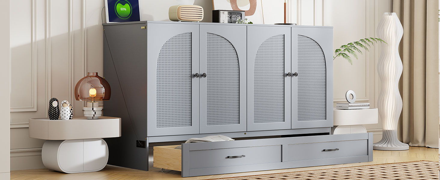 Murphy Bed With Large Drawers