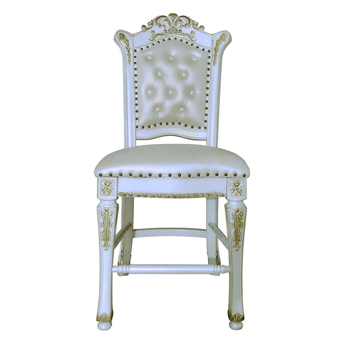 Vendome - Counter Height Chair (Set of 2) - Antique Pearl