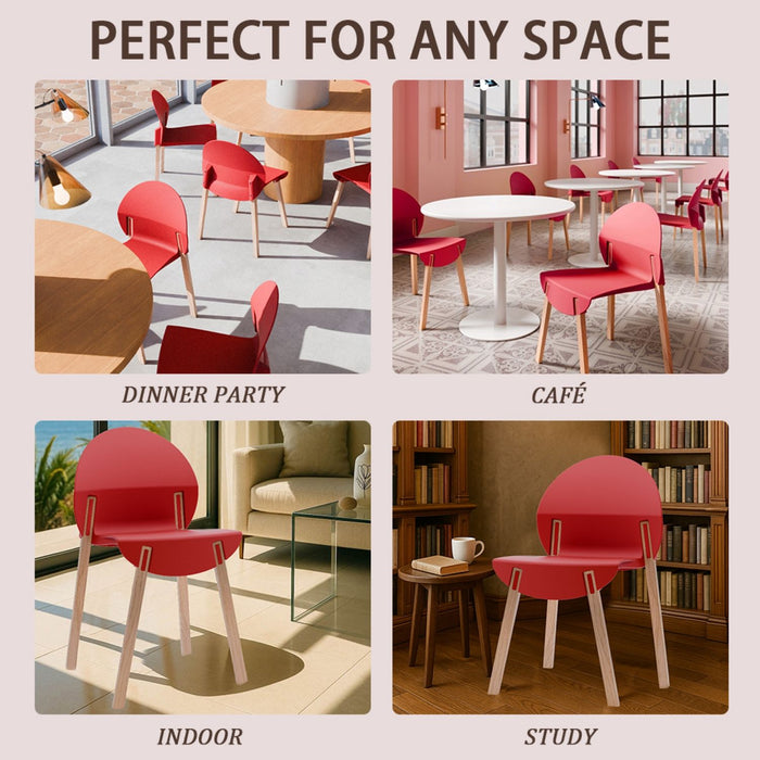 4 Piece Set Of Single Chairs With Long Table