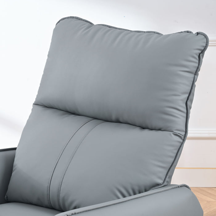 360° Modern Small Rocking Swivel Recliner Chair With Side Pocket