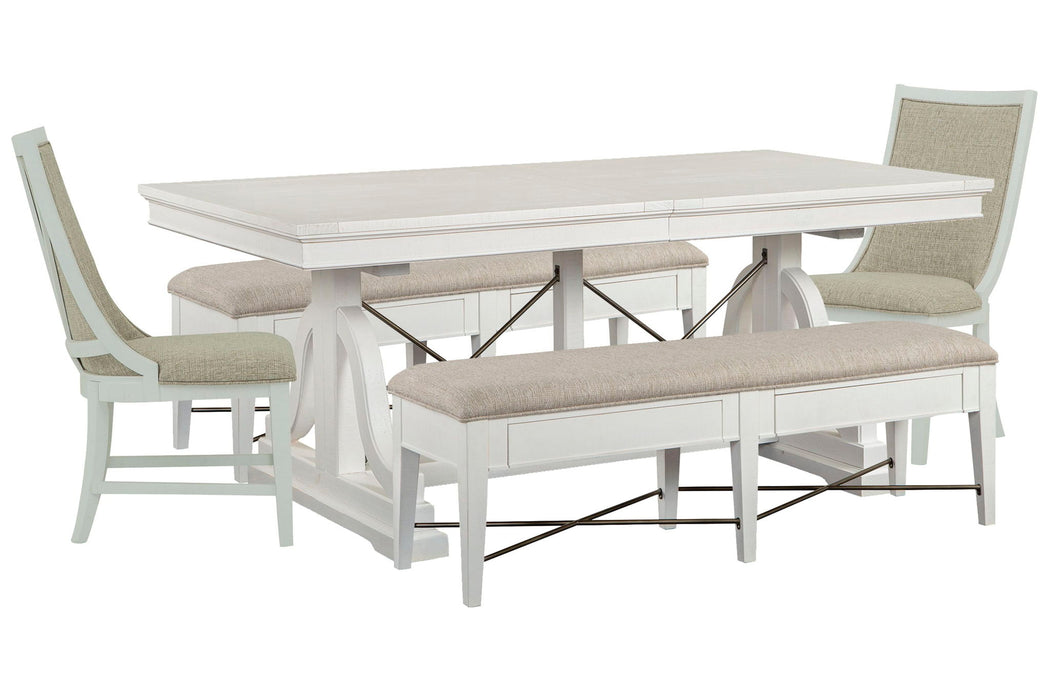 Heron Cove - Extendable Trestle Dining Table Set