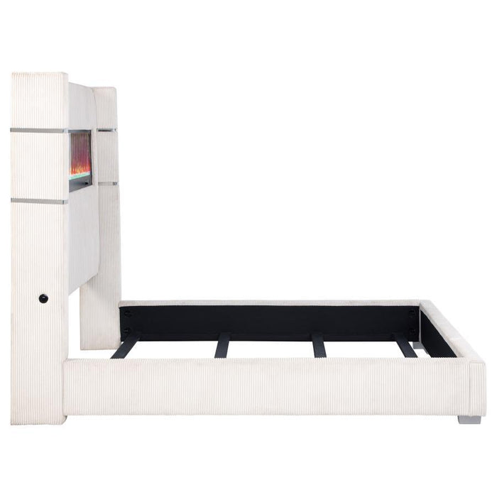 Tisdall - Upholstered Fireplace Bed