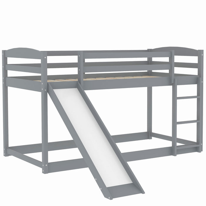 Durable Bunk Bed With Convertible Slide And Ladder