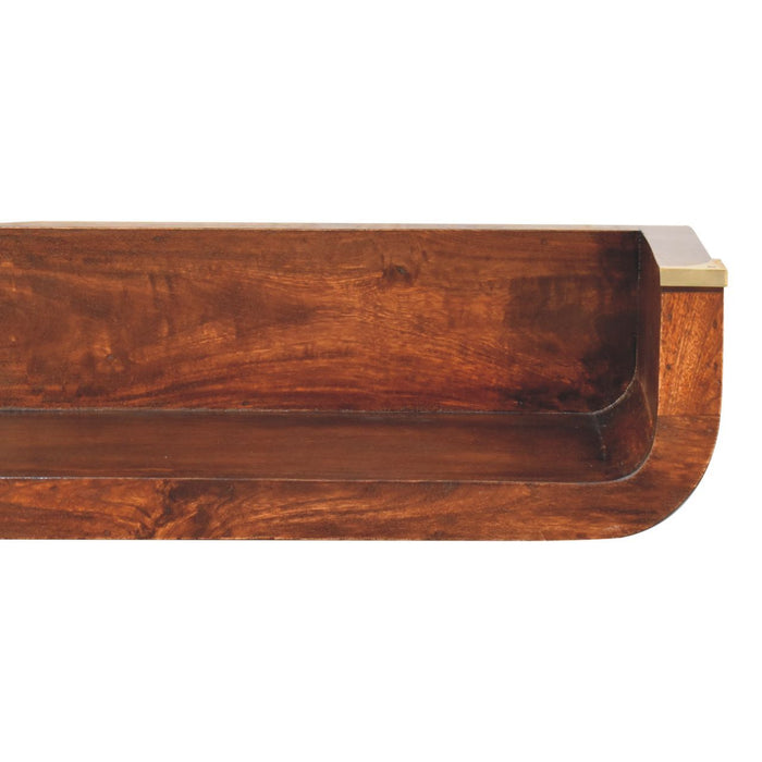 Indira Floating Console Table - Walnut