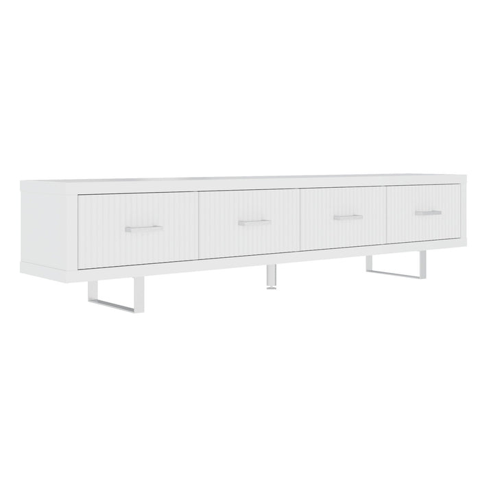 TV Stand With Slatted Drawers