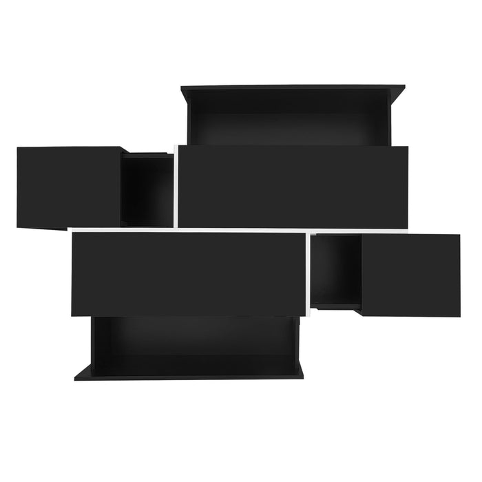 Extendable Coffee Table With 2 Hidden Storage Space And 2 Drawers For Living Room