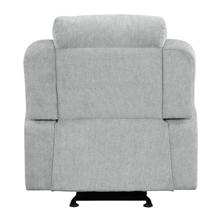 Galya - Motion Glider Recliner - Light Gray Chenille