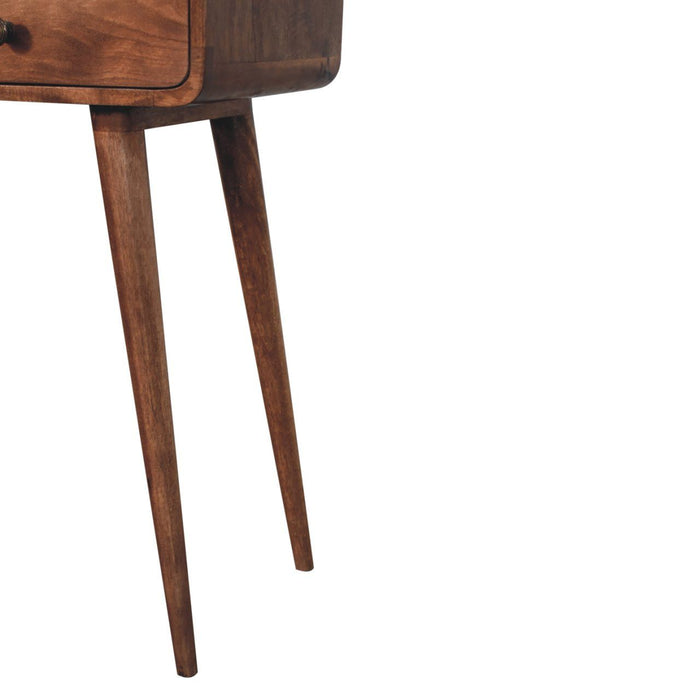 Solid Wood Curved Console Table