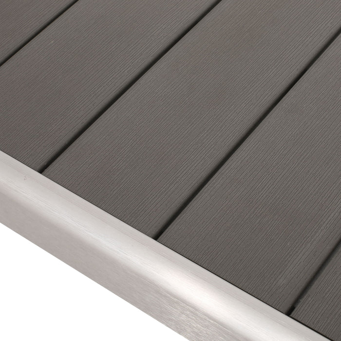 Outdoor Modern Aluminum Dining Bench, Durable And Elegant Design