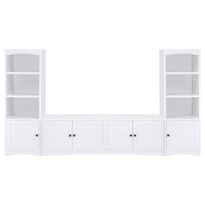 Laughlin 3-piece Entertainment Center TV Stand White