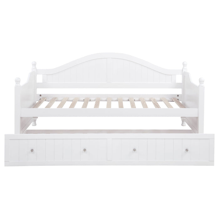 Julie Ann Wood Twin Daybed with Trundle White