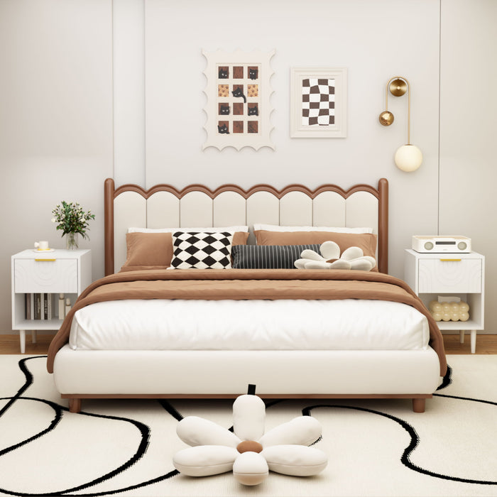 Nightstand With 1 Drawer And Open Shelf - White