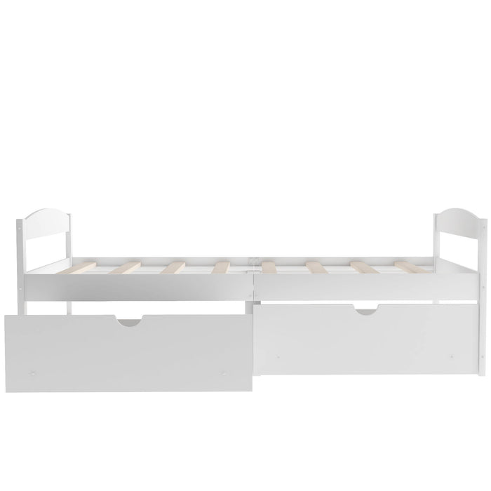 Platform Bed With 2 Drawers