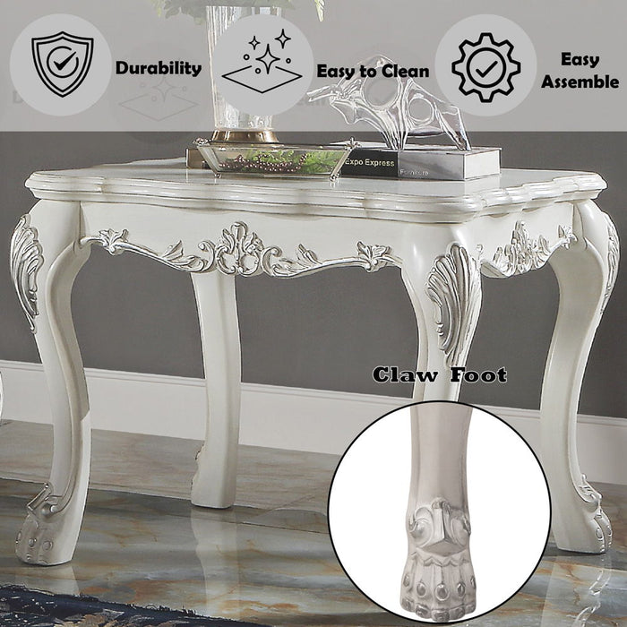 Dresden - End Table - Bone White