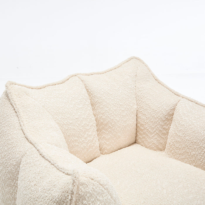 Comfortable Chenille Sofa Chairs With Highly Resilient Foam For Living Rooms And Bedrooms