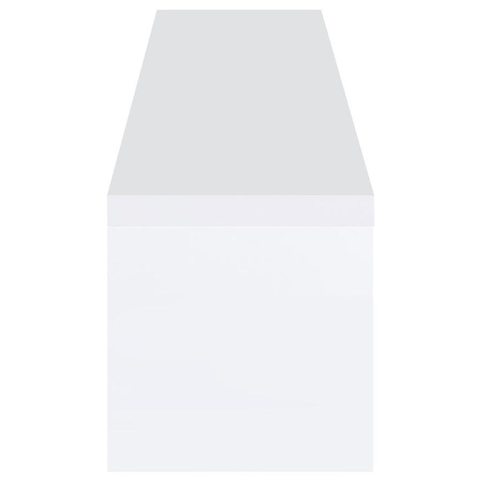 Jude - 2 Door Engineered Wood TV Stand - High Gloss White