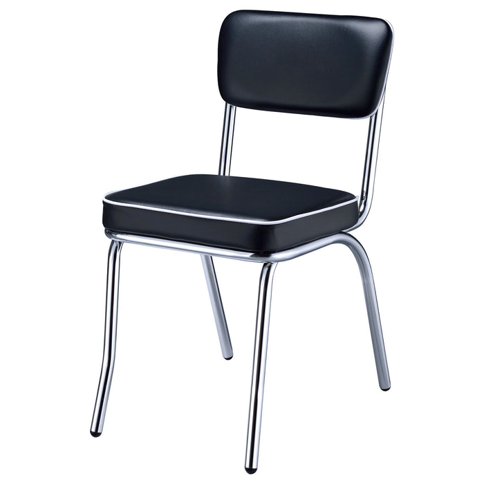 Open Back Upholstered Side Chairs (Set of 2)