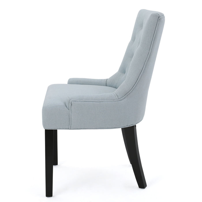 Contemporary Cheney Dining Chair Set With Tufted Design