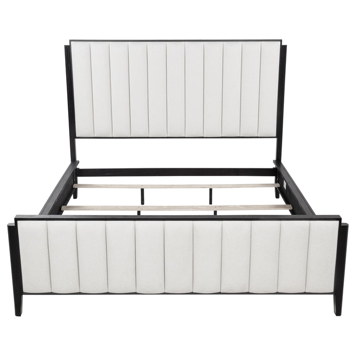 Brookmead 60-inch Upholstered California King Bed Black