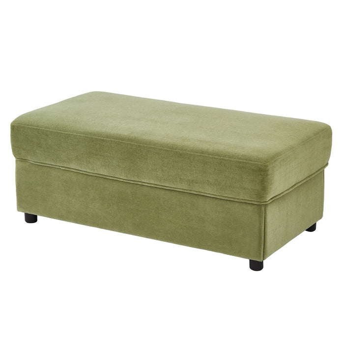 Modern Style Armchair Chaise Lounge Sofa Couch With Movable Storage Ottoman, USB Ports, Cup Holders, Phone Holder, Side Pockets