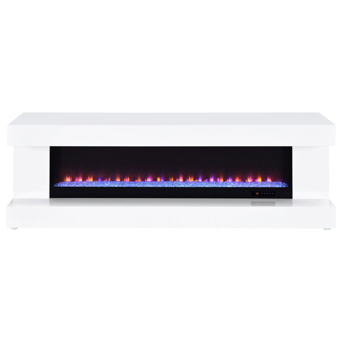 TV Stand Fireplace Console With Bluetooth Speaker