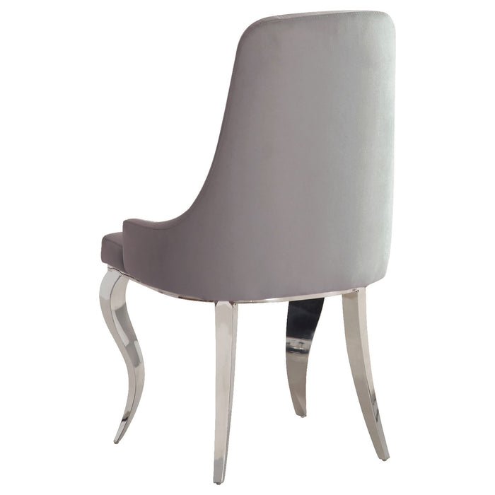 Luxury Upholstered Back Dining Chairs (Set of 2)