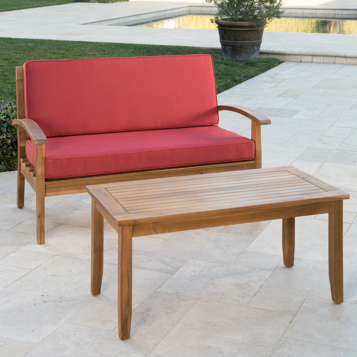 4 Person Outdoor Seating Group With Water Resistant Cushions