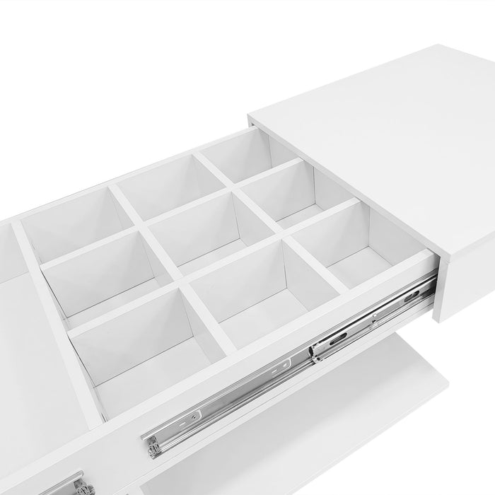 Multifunctional Adjustable Coffee Table With Hidden Storage Space For Living Room